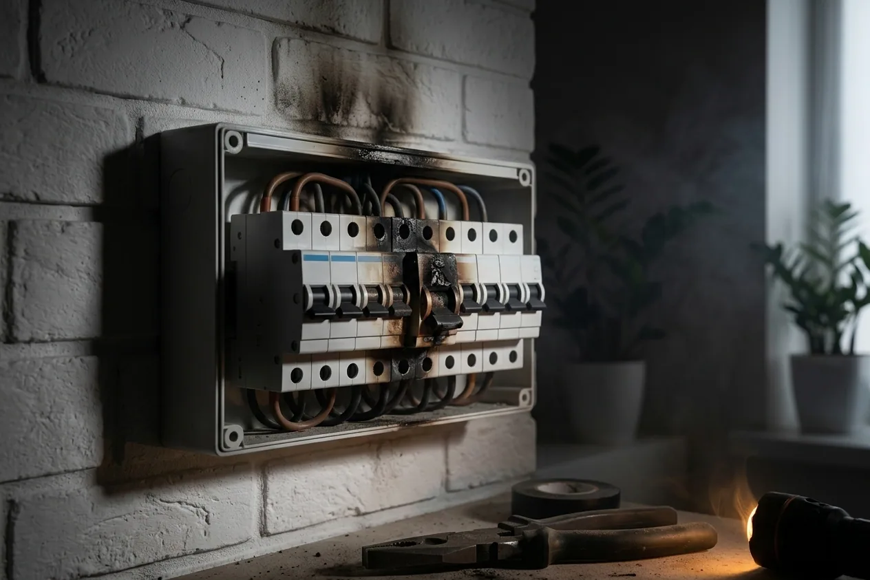 SOS électricien 24h/24 et 7j/7 à Dammarie-les-Lys — avant (chantier 7) SOS électricien 24h/24 et 7j/7 à Dammarie-les-Lys — avant (chantier 7)